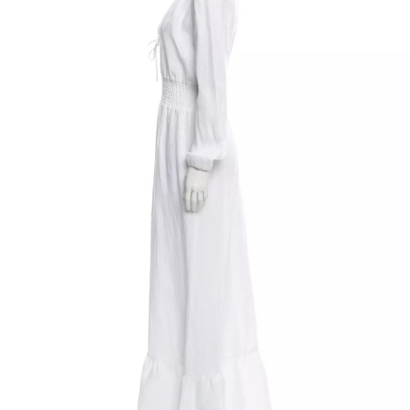 Reformation Chantal White Linen Dress size M - Picture 6 of 14
